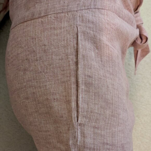 Masscob La Coruña 100% Linen Pants – Size 36 – Dusty Rose Clay - Picture 10 of 11